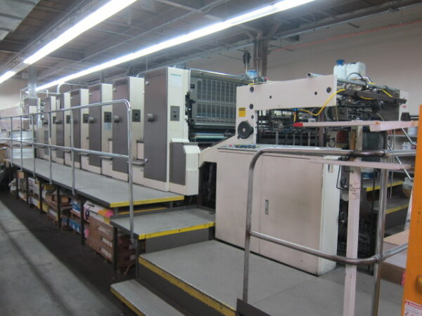 1998 Mitsubishi 3F-6+LX Offset Press with BP